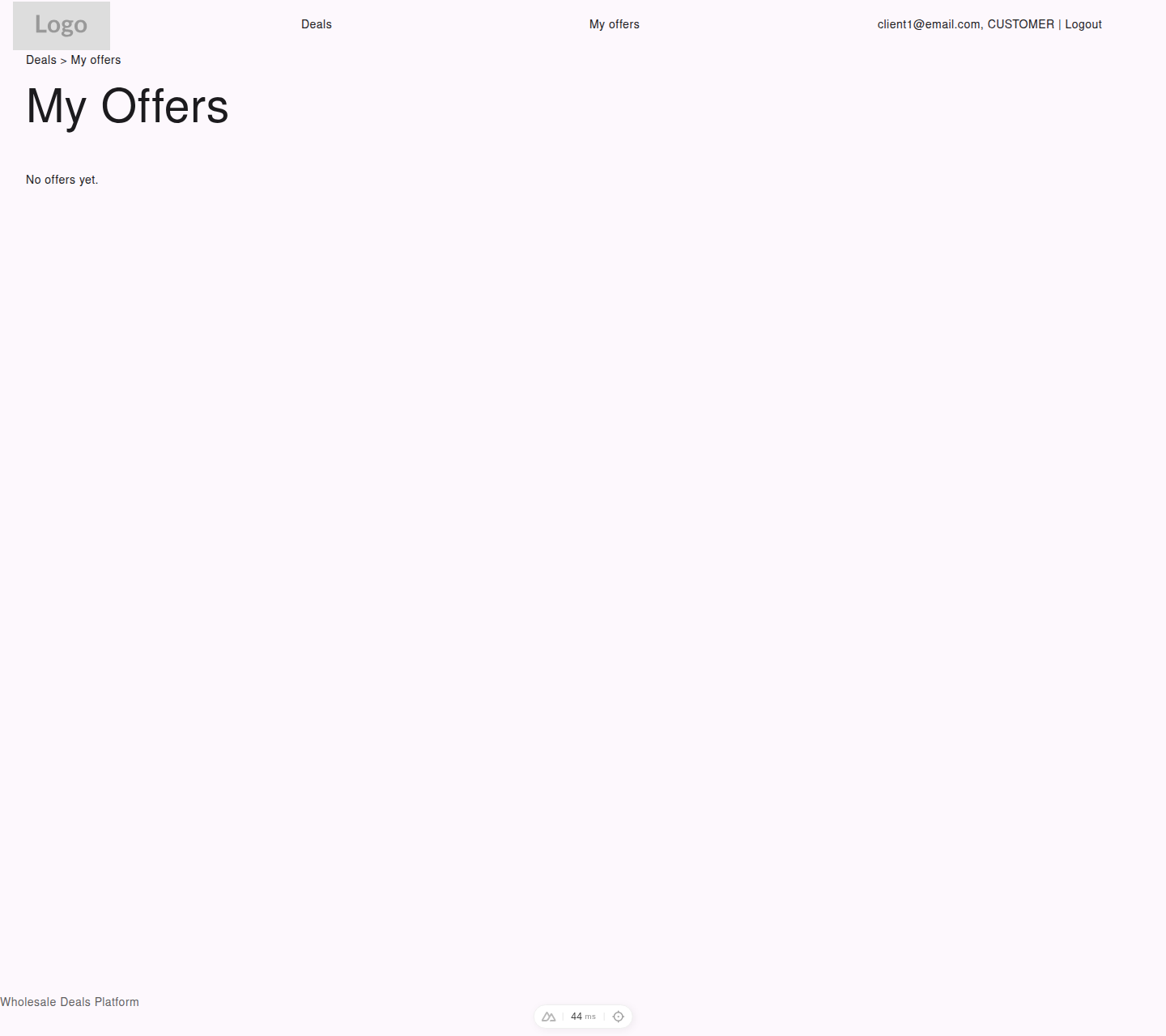 Customer My Offers page